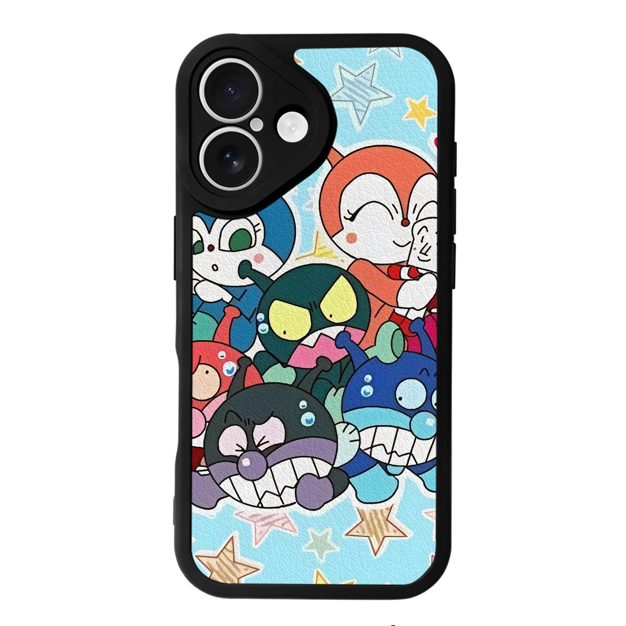 （画像用） アンパンマン Anpanman 【iPhone 16シリーズ対応】シリコンスマホケース（レザー調） 材質：シリコン